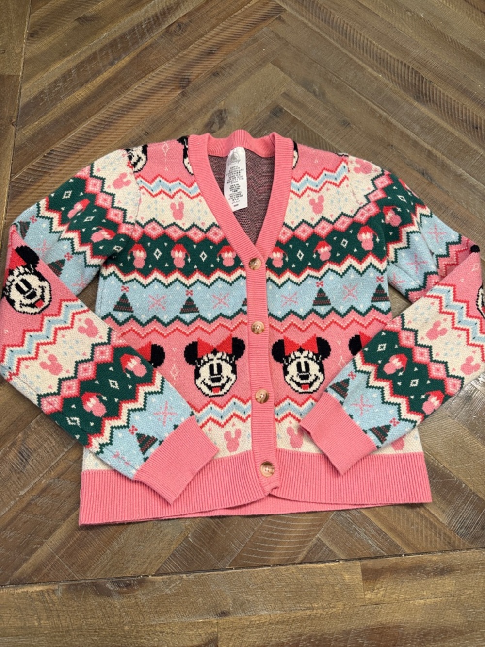 Disney Pink and White Christmas sweater
